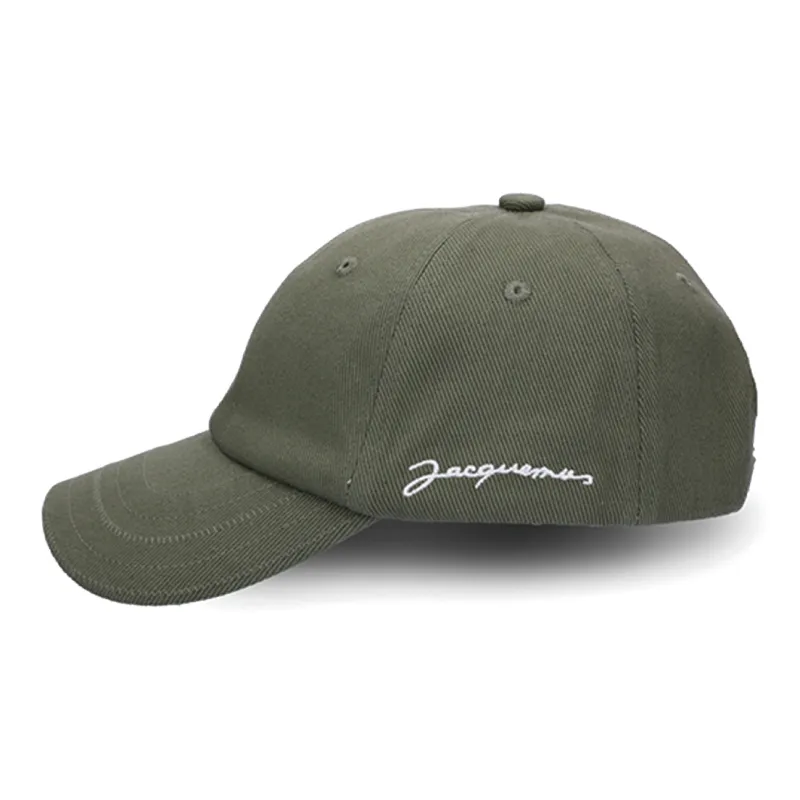Jacquemus Cotton Baseball Caps Women's Green-4