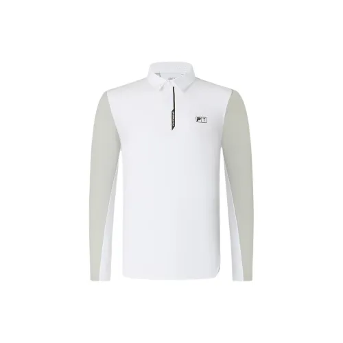 FILA GOLF Series Polo Shirts Men Jade White