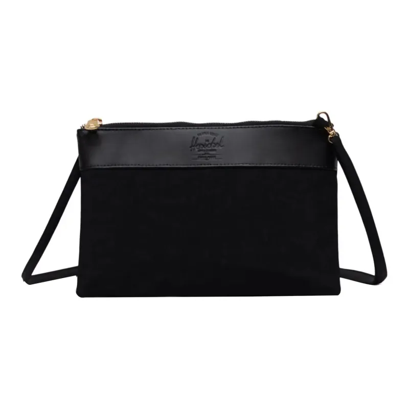 Herschel Nylon Tote Bag Shopping Bag Handbag Large Size Unisex Black-5