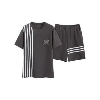 Song Qianya Pajama Set Men's Dark Gray