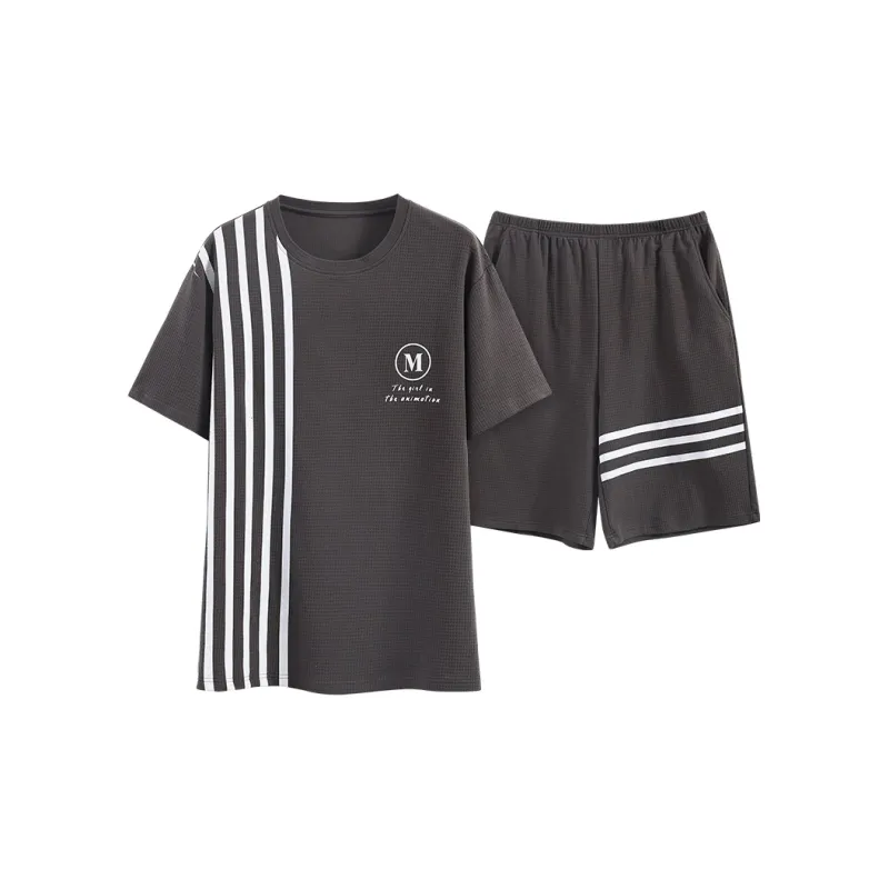 Song Qianya Pajama Set Men's Dark Gray-0