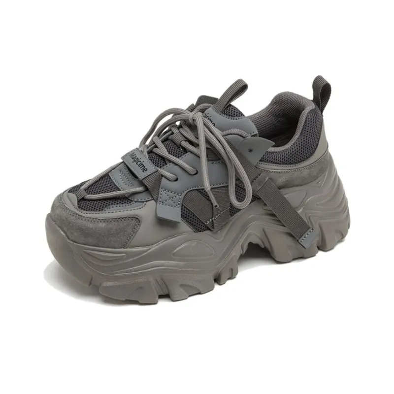 AGSDON Breathable And Lightweight Low Top Chunky Sneakers 5.5cm Women's-1