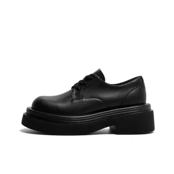 GZZ Dress Shoes Men Low Top Black
