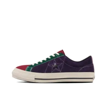 Converse One Star Series J SUEDE MT Cushioning, Wear Resistant Low Top Skateboard Shoes Unisex Red Black Green