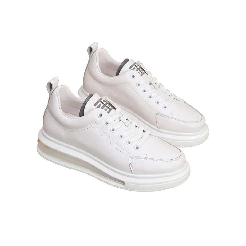 LYFAG Skateboard Shoes Unisex Mid Top White/Blue/Gray-9
