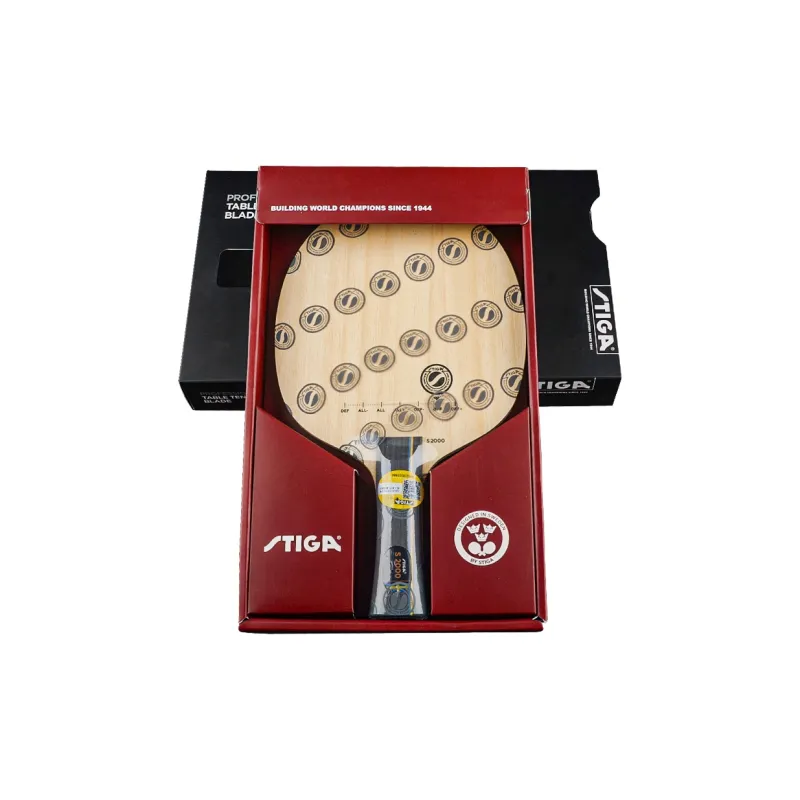 Stiga Table Tennis Blades S Collection Domestic Blade S2000 WRB Pure Wood, Offensive Table Tennis Blade-5