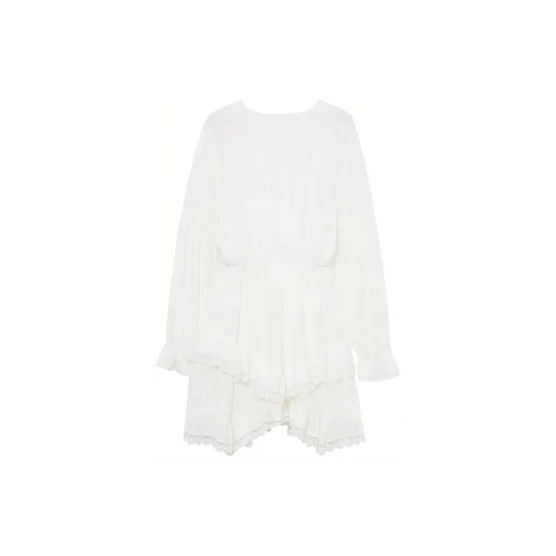 WESTLINK Long Sleeved Dress Women's White-1