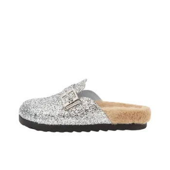 CHIARA FERRAGNI Wrap-toe Slippers Women's Silver