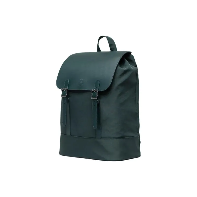 Herschel Genuine Leather Backpack Small Size Unisex Dark Green-1