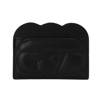 Alexander McQueen Cow Leather Card Holder Women's Black