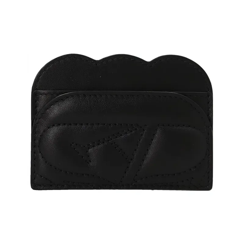 Alexander McQueen Cow Leather Card Holder Women's Black-0