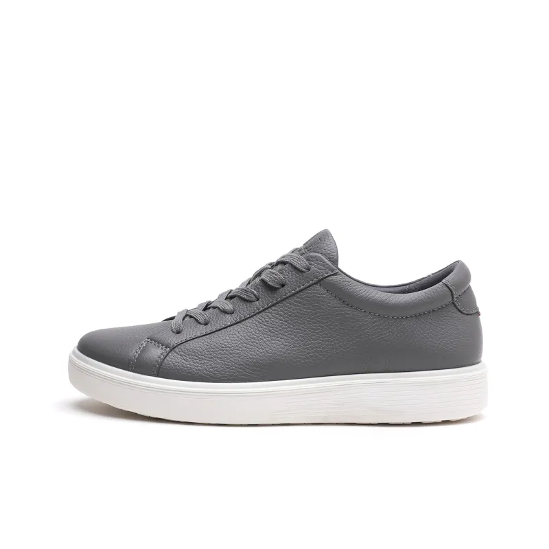 ELLE HOMME Low Top Skateboard Shoes Men's White Gray-0