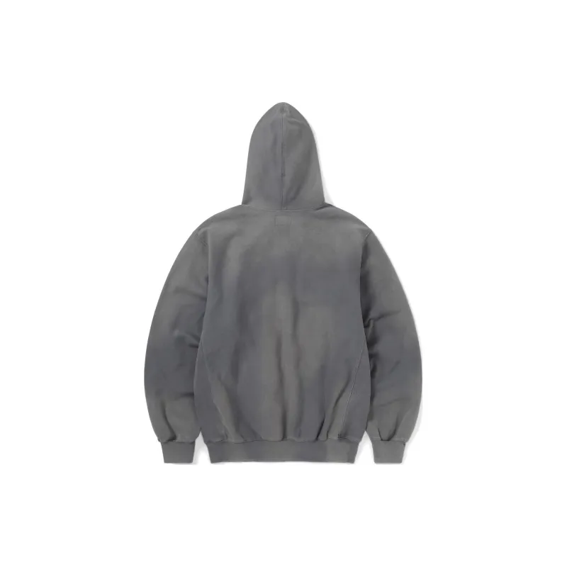 Thisisneverthat SS24 Faded Embroidery Hoodie Dark Grey Sweatshirt Unisex Dark Gray-1