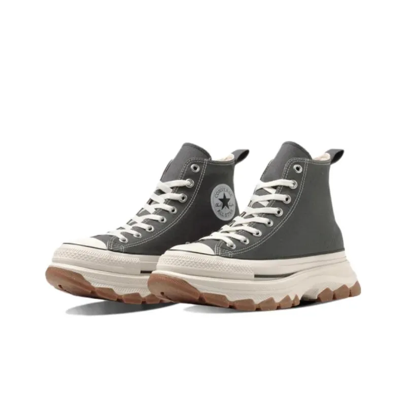 Converse All Star Trekwave Anti Slip Wear Resistant High Top Canvas Shoes Unisex Gray White Japan Version-2
