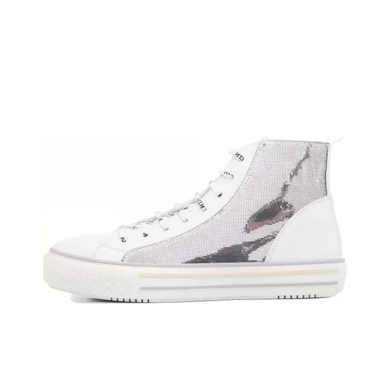 Valentino Garavani High Top Stylish Skateboarding Shoes Women's White-0