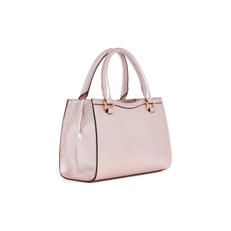 GUESS Patent Leather Bonded Leather Shoulder Bag Crossbody Bag Handbag Women's Pink-1