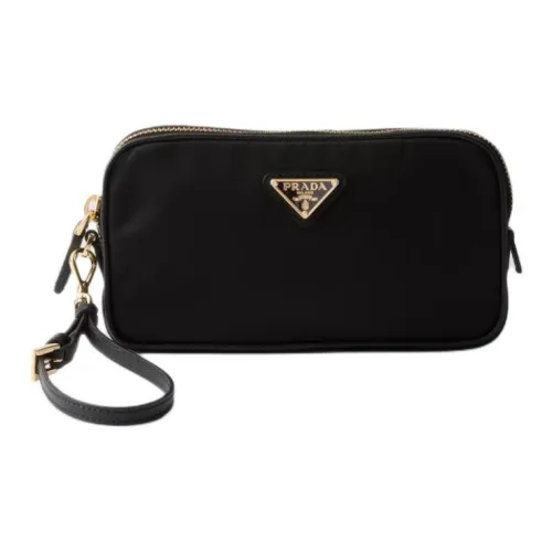 PRADA Re Edition Recycled Nylon Clutch Women's Black