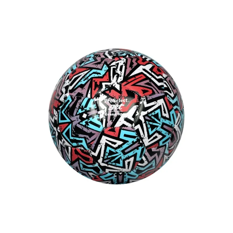 ProSelect Size 5 Ball Soccer PVC Machine Stitched Soccer Ball Unisex Graffiti Geometry-0