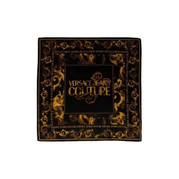 VERSACE JEANS COUTURE Silk Scarves Women's Black