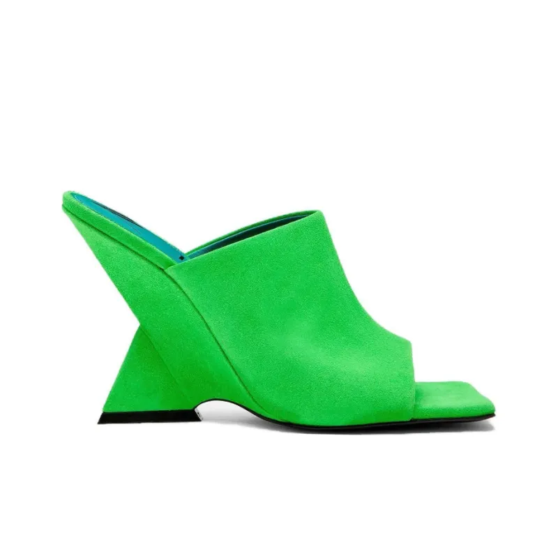 The Attico Cheope Logo Printed Mules Women's-1