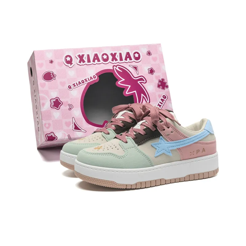 Circle Small Coverage Slip-Resistant Cushioning Wear-Resistant Balance Low-Top Skateboard Shoes Women's-1