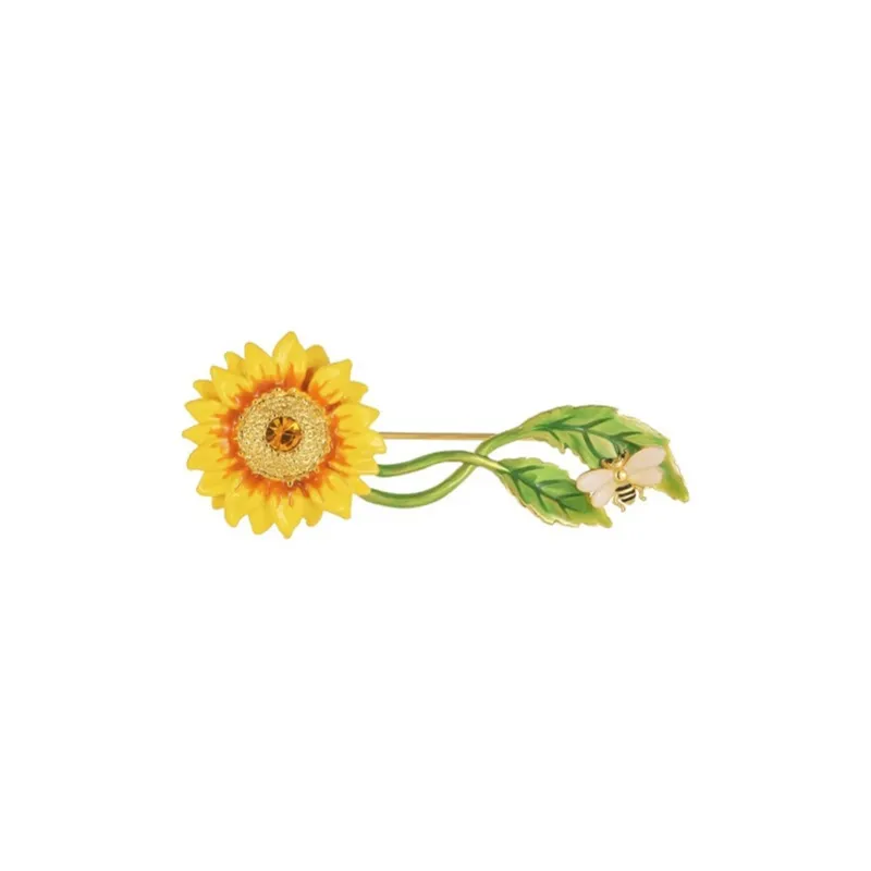 Fariya 18K Gold Plated Copper Brooches Women's-2