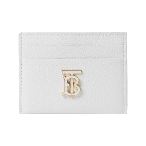 Burberry Leather Card Holder Women's White