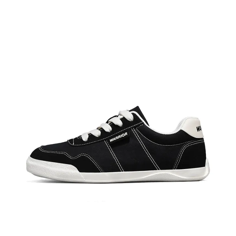 Warrior Wear resistant, Lightweight, Breathable, And Non slip. Low Top Canvas Shoes Unisex Black Rice-0