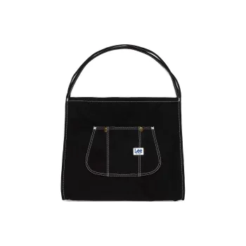 Lee Cotton With Polyester Shoulder Bags Handbags Regular Unisex Black