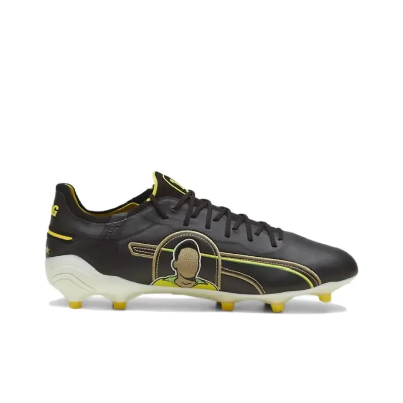 PUMA King Ultimate Pel FG/AG 'Black Yellow'-1