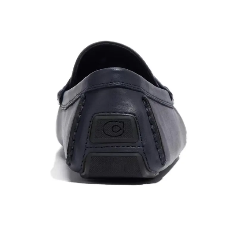 COACH Monogram-embroidered Leather Loafers-4