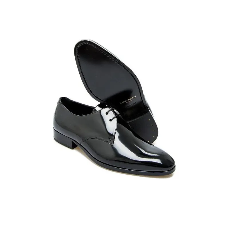 SAINT LAURENT Wyatt Men's Casual Shoes Men's Black-4