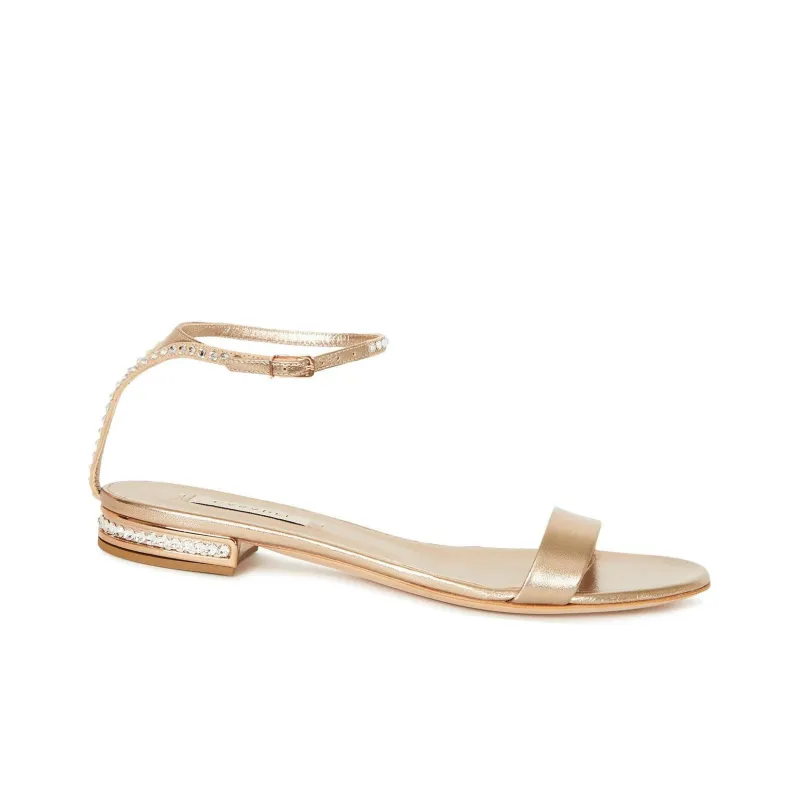 Casadei Strap Sandals 1cm Women's Gold-1