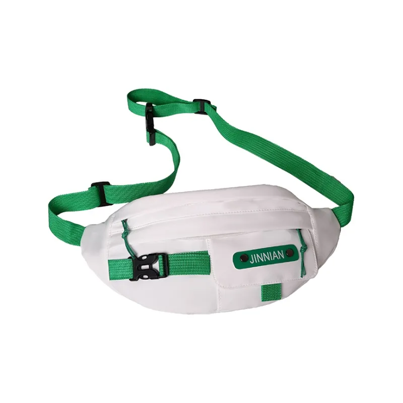 Parker Bear Nylon Fanny Pack Regular Unisex White Green/Black Green/Black Blue/White Blue/Blue-0