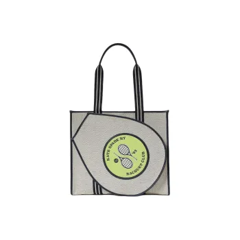 Kate Spade Fabric Tote Bag Shopping Bag Handbag Shoulder Bag Women's Parchment Color Multicolor