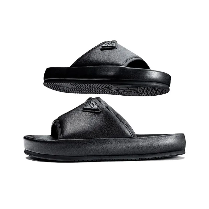FAIRWHALE Slide Slippers Men's Black-3