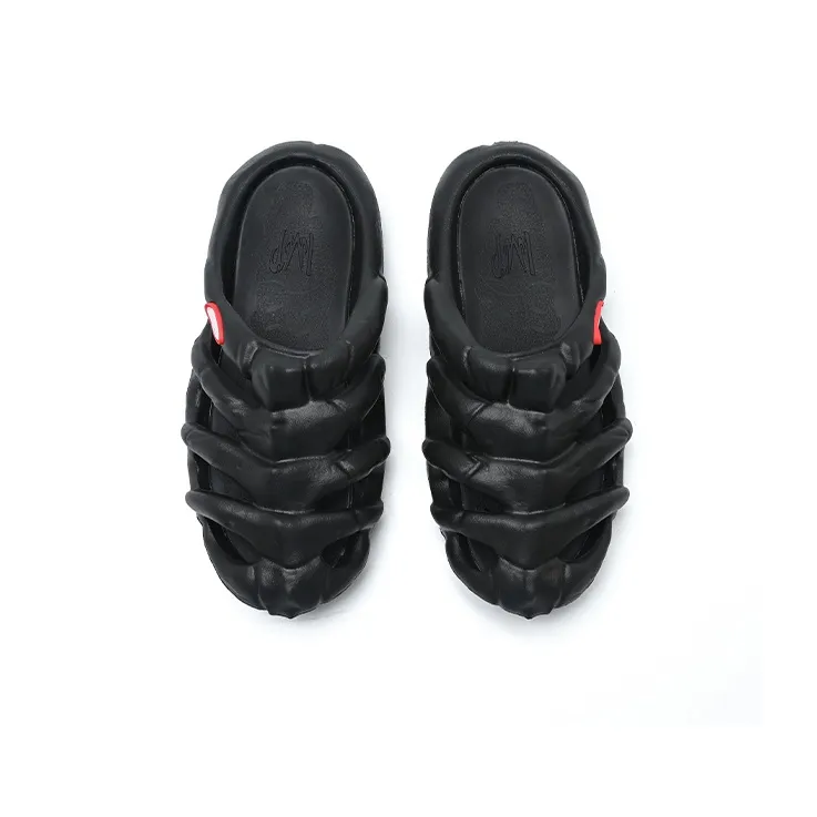 BBIMP Wrap toe Slippers Unisex Black-2