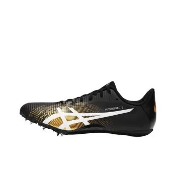 Asics Hyper Sprint 8 Cushioning, Wear Resistant Low Top Running Shoes Unisex Black Gold