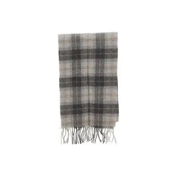 BARBOUR Knit Scarves Men's Gray