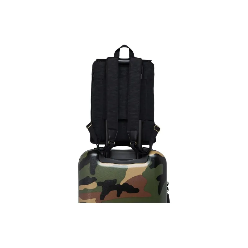 Herschel Genuine Leather Backpack Small Size Unisex Black-3