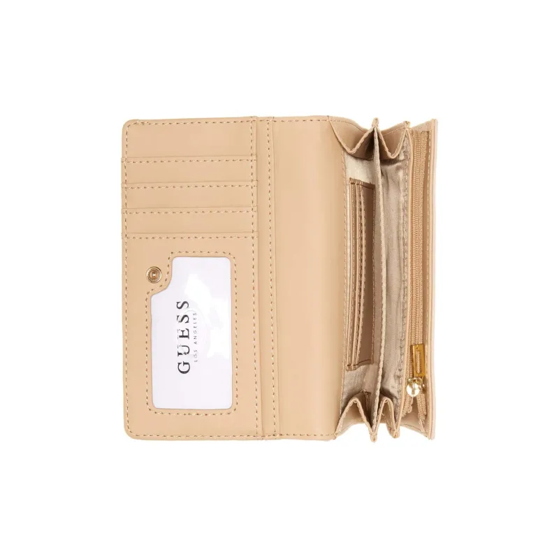 GUESS Artificial Leather Card Holder Wallet Unisex Olive-2
