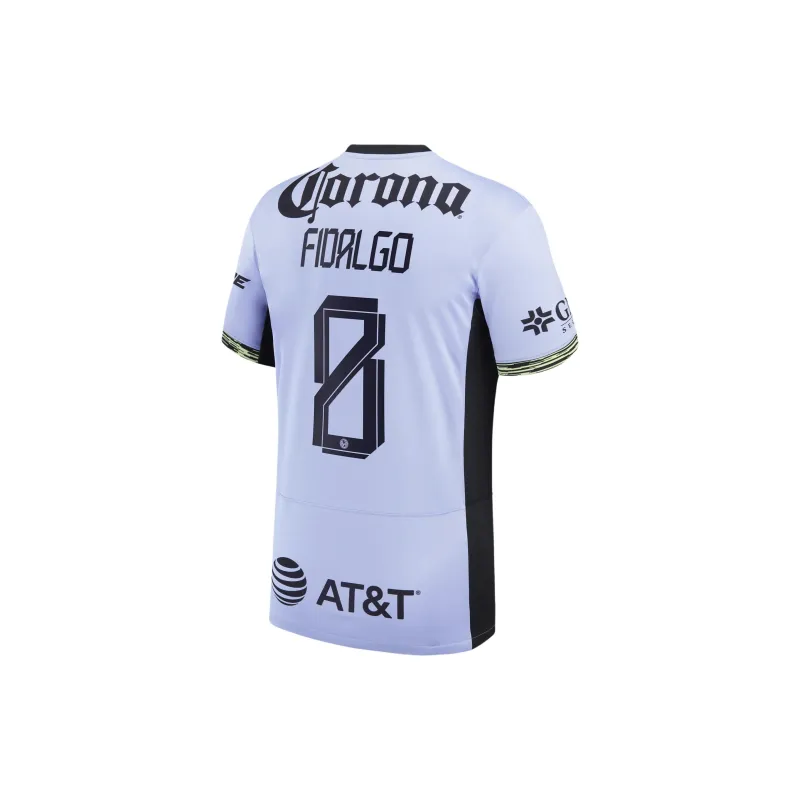Nike Álvaro Fidalgo Club America 2023/24 Stadium Third Soccer Jerseys Alvaro Fidalgo 8 Size Men's Purple-1