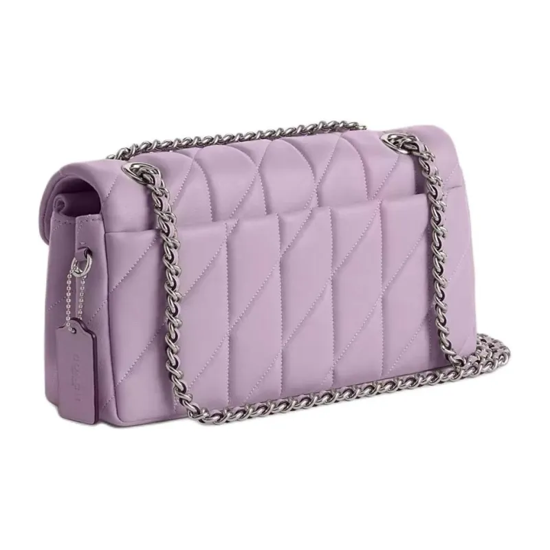COACH Tabby Nappa Leather Vagabond Bag Crossbody Bag Shoulder Bag Medium Size Women's Light Purple-1