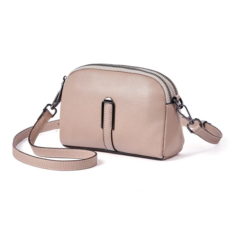 KAISER Cow Leather Shoulder Bag Regular Women's Black/Blue/Green/Burgundy/Milk Tea Brown-9