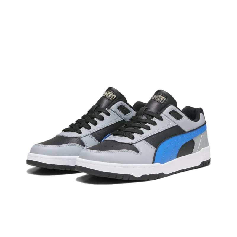 PUMA RBD Game Anti-Slip Wear-Resistant Low-Top Skateboard Shoes Unisex Gray Black Blue-2