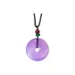 Icy Clear Amethyst Peaceful Buckle+Box