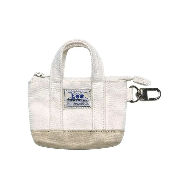 Lee Cotton Coin Purse Mini Unisex Beige-0