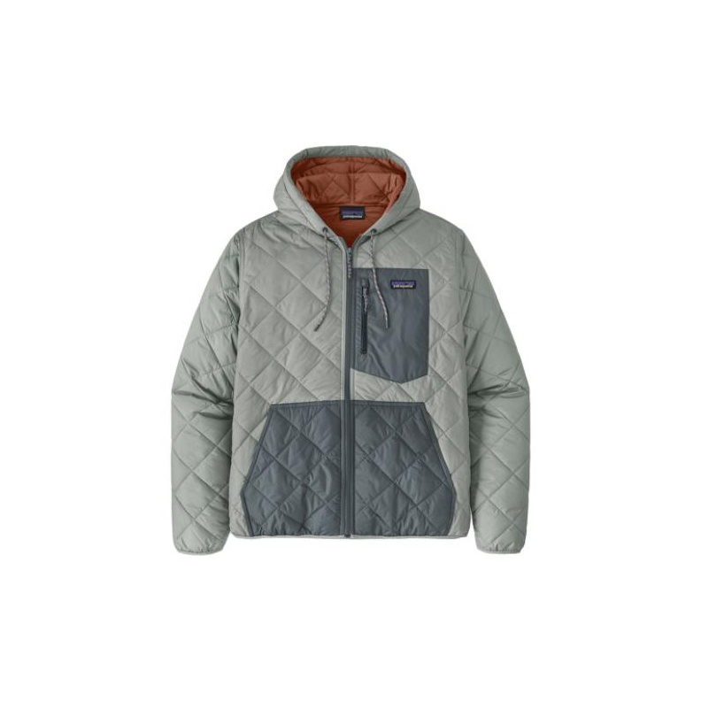 Patagonia Diamond Quilted Bomber Hoody Jacket Men's Dark