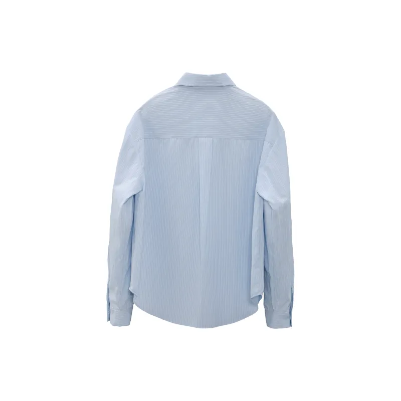 Fstudio Yarn Dyed Woven Jacquard Stripes Shirt Women's-1