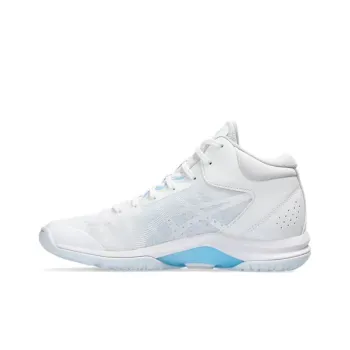 Asics LADY GELFAIRY 9 Anti Slip Wear Resistant Mid Top Basketball Shoes Women's White Blue